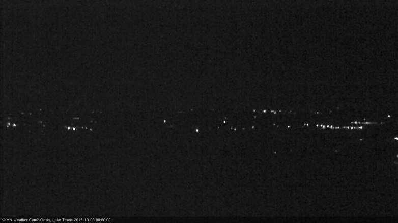 Lake Travis webcam, October 8, 2016 11:30 PM CT