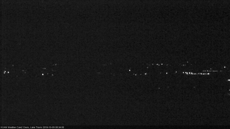 Lake Travis webcam, October 8, 2016 11:45 PM CT