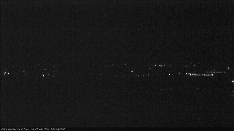 Lake Travis webcam, October 8, 2016 11:50 PM CT