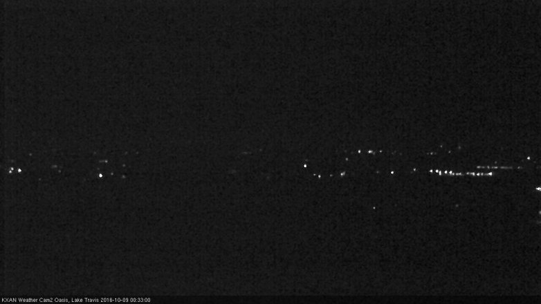 Lake Travis webcam, October 8, 2016 11:55 PM CT