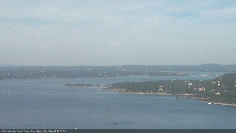 Lake Travis webcam, October 9, 2016 11:15 AM CT