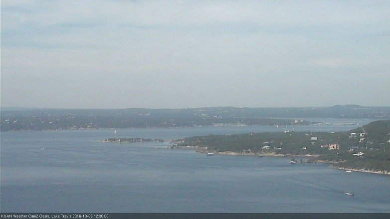 Lake Travis webcam, October 9, 2016 11:50 AM CT
