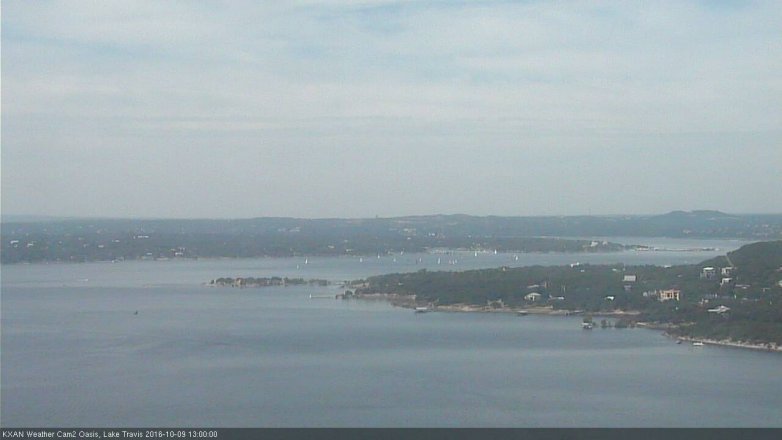 Lake Travis webcam, October 9, 2016 12:15 PM CT