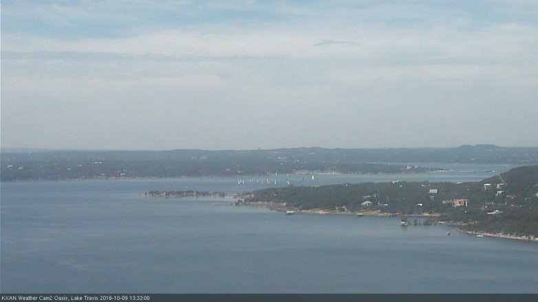 Lake Travis webcam, October 9, 2016 12:45 PM CT
