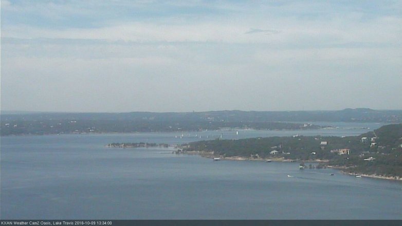 Lake Travis webcam, October 9, 2016 12:50 PM CT