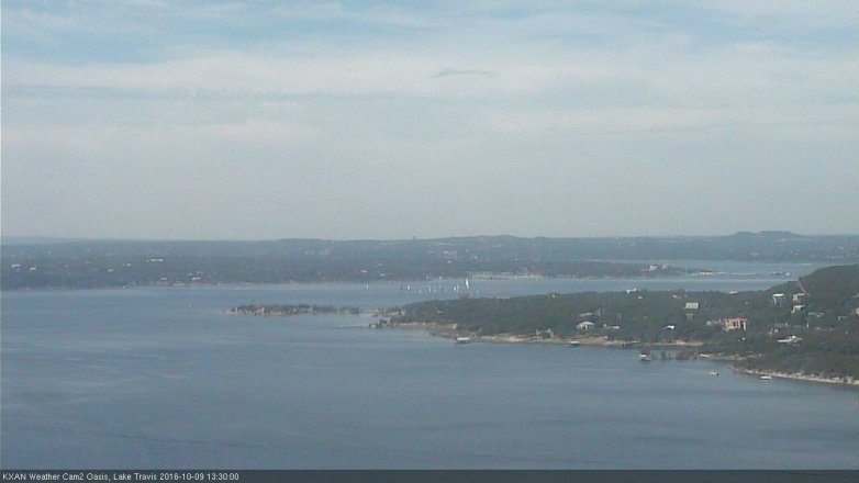 Lake Travis webcam, October 9, 2016 12:55 PM CT