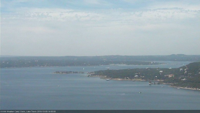 Lake Travis webcam, October 9, 2016 1:05 PM CT