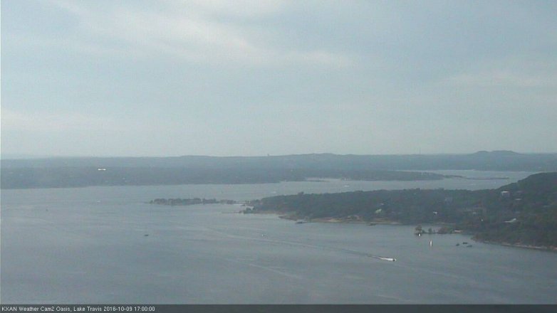 Lake Travis webcam, October 9, 2016 4:20 PM CT