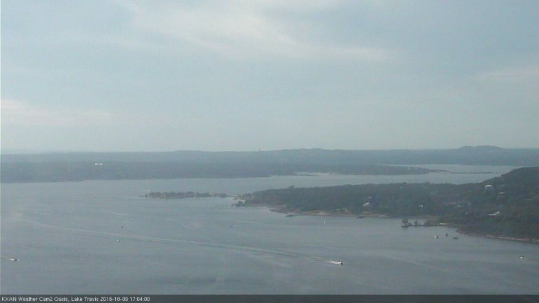 Lake Travis webcam, October 9, 2016 4:25 PM CT