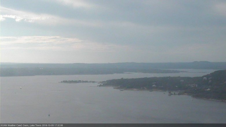 Lake Travis webcam, October 9, 2016 4:40 PM CT