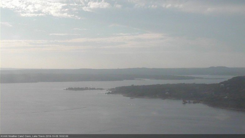 Lake Travis webcam, October 9, 2016 5:10 PM CT