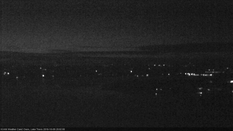 Lake Travis webcam, October 9, 2016 7:10 PM CT