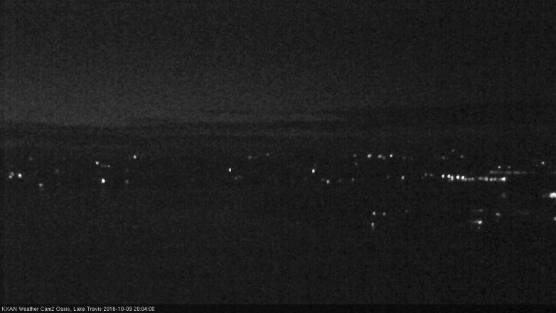 Lake Travis webcam, October 9, 2016 7:20 PM CT