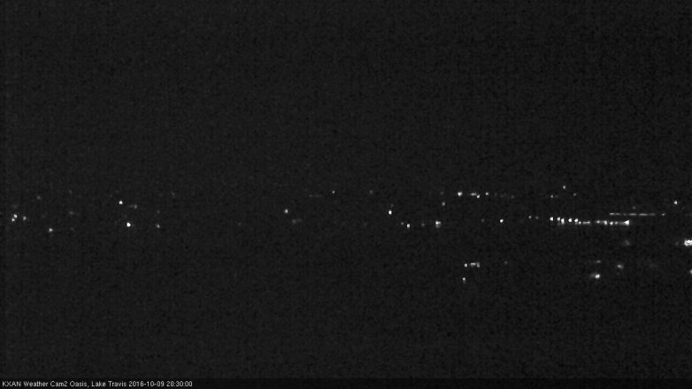 Lake Travis webcam, October 9, 2016 7:35 PM CT