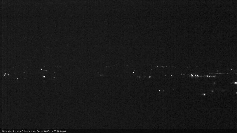Lake Travis webcam, October 9, 2016 7:45 PM CT