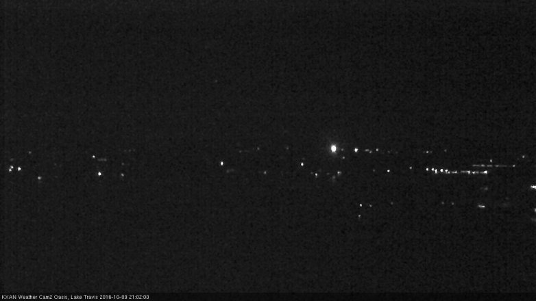 Lake Travis webcam, October 9, 2016 8:10 PM CT