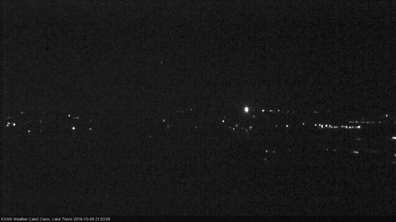 Lake Travis webcam, October 9, 2016 8:20 PM CT