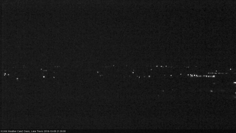 Lake Travis webcam, October 9, 2016 8:50 PM CT