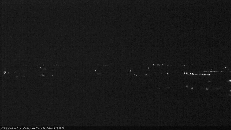 Lake Travis webcam, October 9, 2016 9:15 PM CT