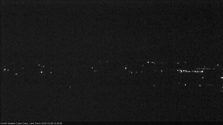 Lake Travis webcam, October 9, 2016 9:35 PM CT