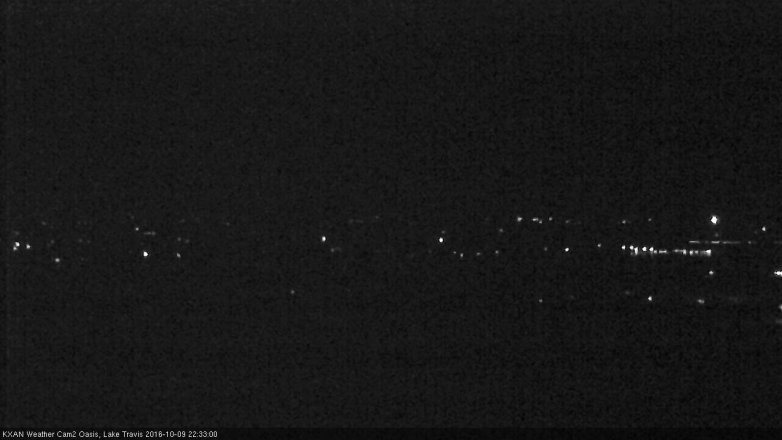 Lake Travis webcam, October 9, 2016 9:50 PM CT