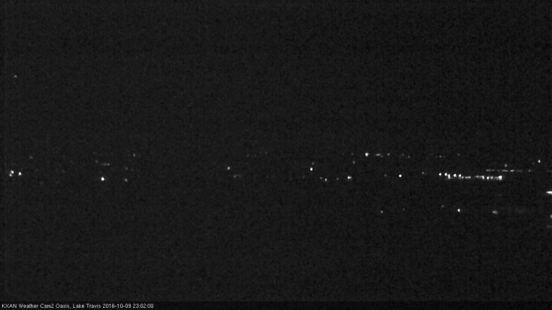 Lake Travis webcam, October 9, 2016 10:10 PM CT