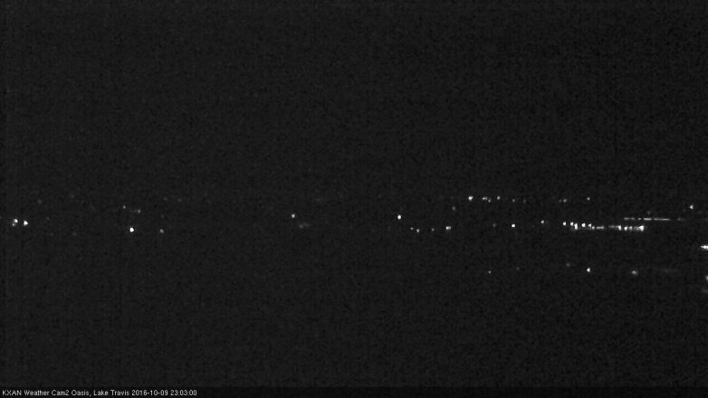 Lake Travis webcam, October 9, 2016 10:20 PM CT