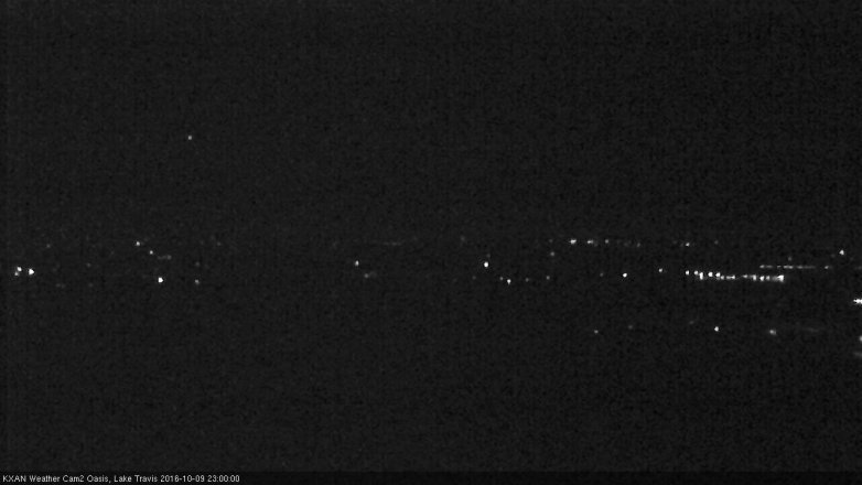 Lake Travis webcam, October 9, 2016 10:25 PM CT