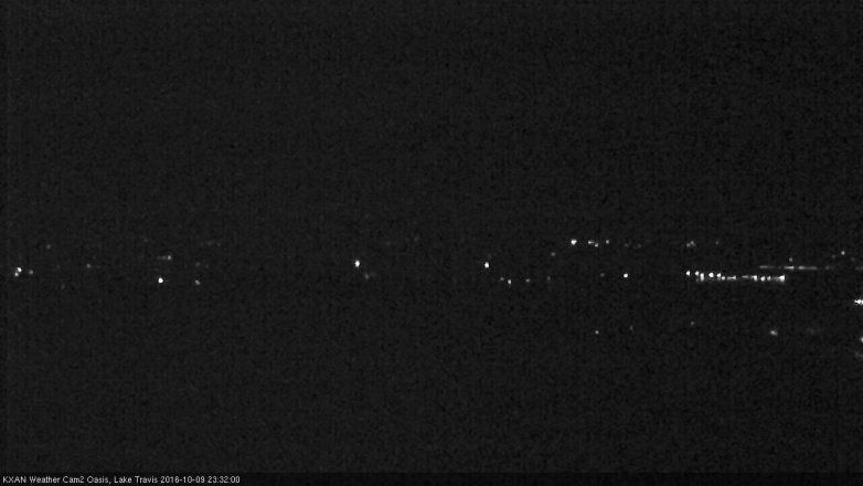Lake Travis webcam, October 9, 2016 10:35 PM CT