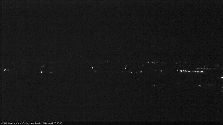 Lake Travis webcam, October 9, 2016 11:05 PM CT