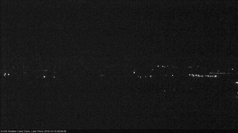Lake Travis webcam, October 9, 2016 11:10 PM CT