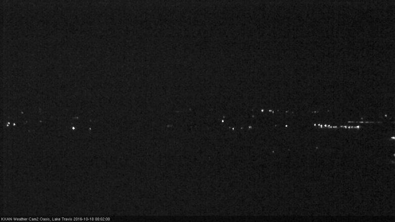 Lake Travis webcam, October 9, 2016 11:25 PM CT