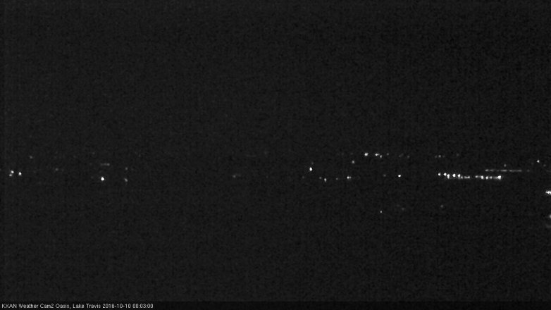 Lake Travis webcam, October 9, 2016 11:35 PM CT
