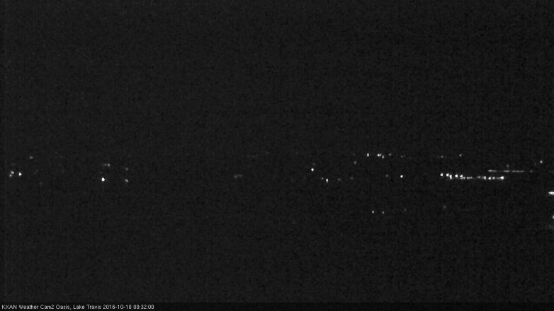Lake Travis webcam, October 9, 2016 11:55 PM CT