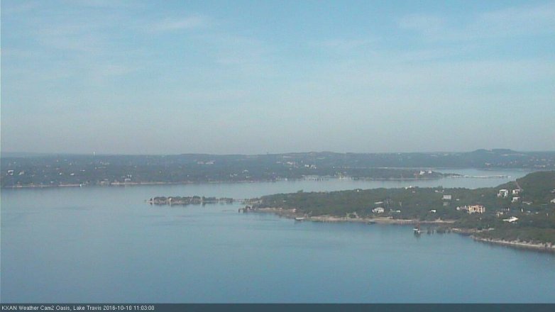 Lake Travis webcam, October 10, 2016 10:30 AM CT