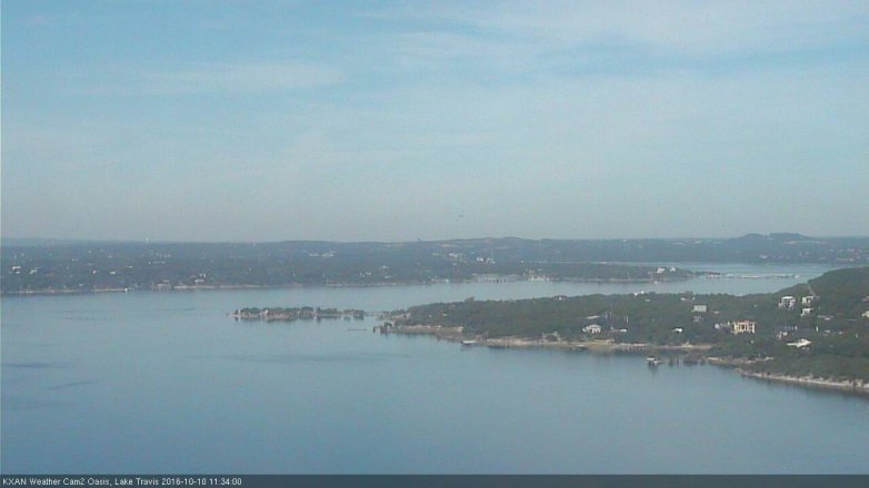 Lake Travis webcam, October 10, 2016 10:40 AM CT