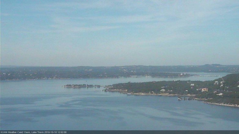 Lake Travis webcam, October 10, 2016 11:15 AM CT