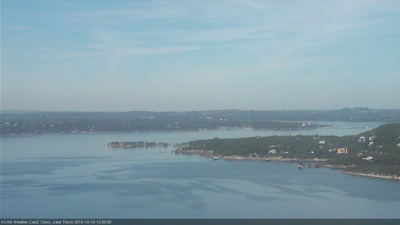 Lake Travis webcam, October 10, 2016 11:20 AM CT