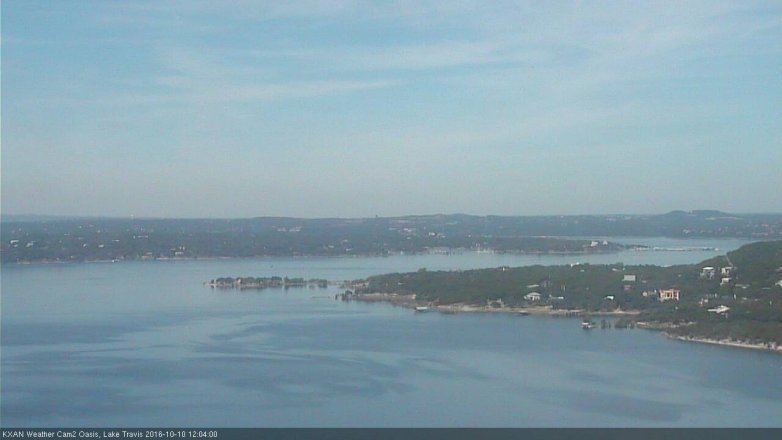 Lake Travis webcam, October 10, 2016 11:25 AM CT