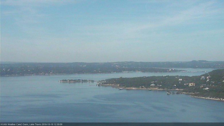 Lake Travis webcam, October 10, 2016 11:35 AM CT