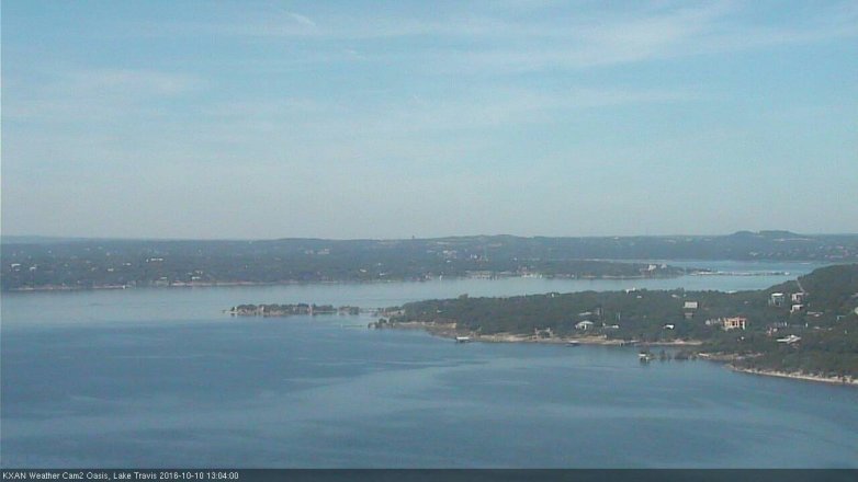 Lake Travis webcam, October 10, 2016 12:10 PM CT