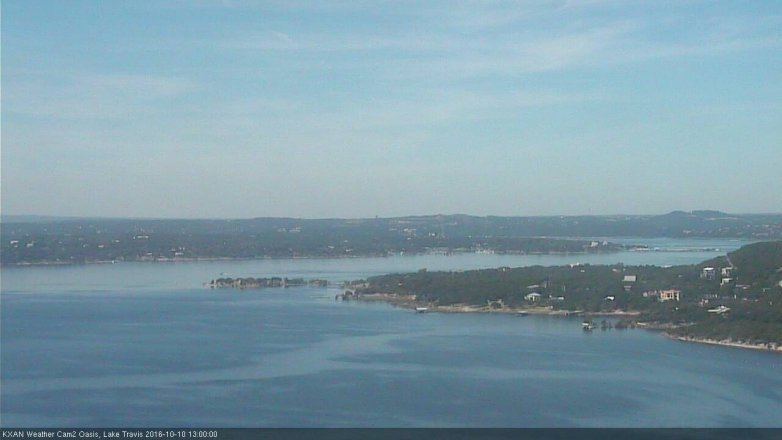 Lake Travis webcam, October 10, 2016 12:30 PM CT