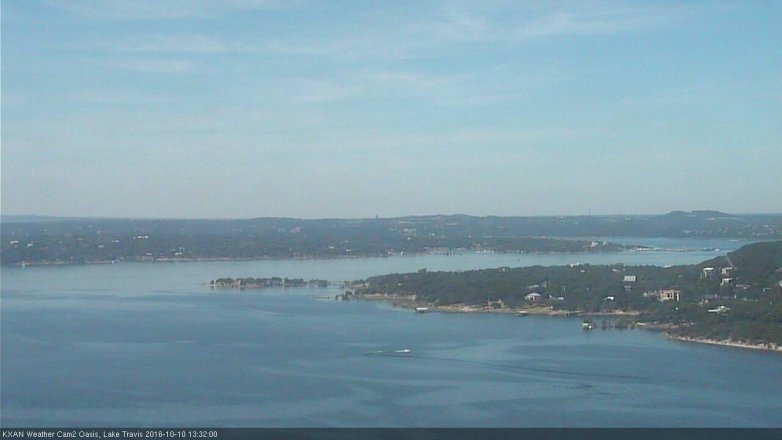 Lake Travis webcam, October 10, 2016 12:40 PM CT