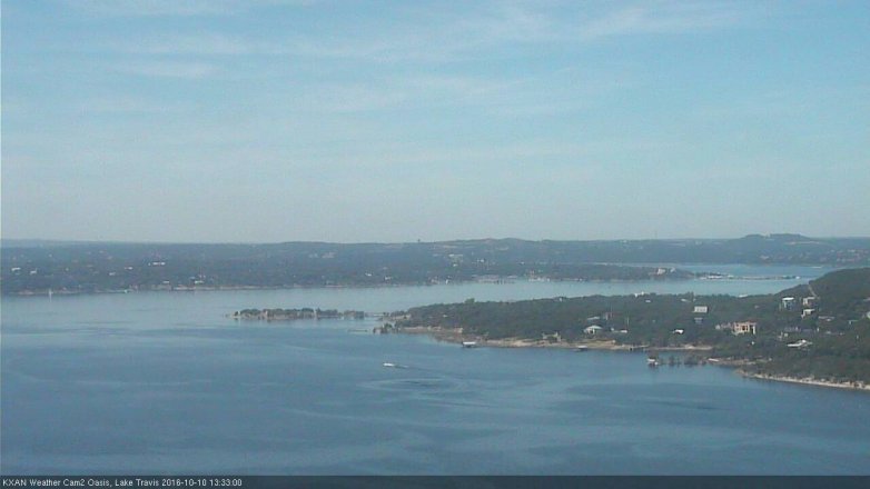 Lake Travis webcam, October 10, 2016 1:05 PM CT