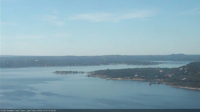 Lake Travis webcam, October 10, 2016 2:40 PM CT