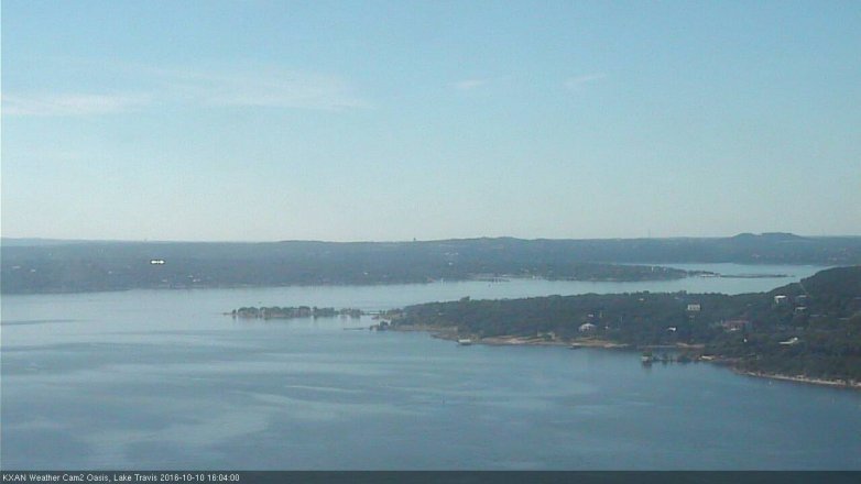 Lake Travis webcam, October 10, 2016 3:10 PM CT