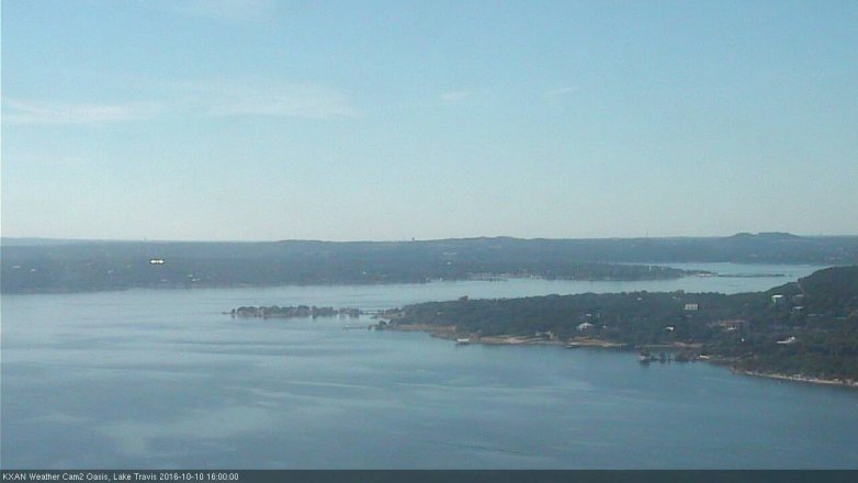 Lake Travis webcam, October 10, 2016 3:15 PM CT