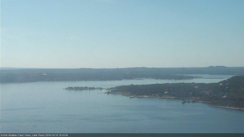 Lake Travis webcam, October 10, 2016 4:00 PM CT