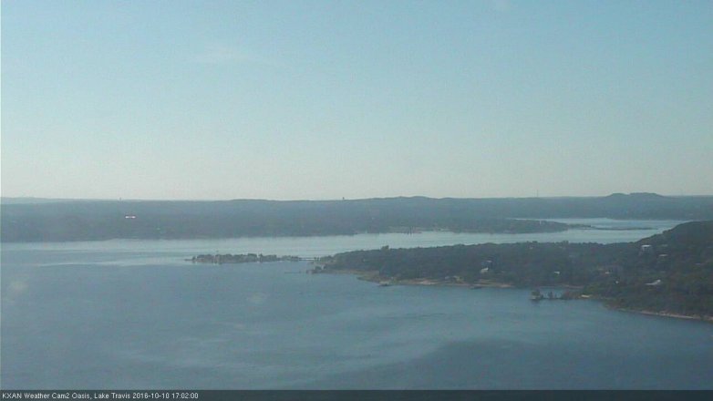 Lake Travis webcam, October 10, 2016 4:10 PM CT