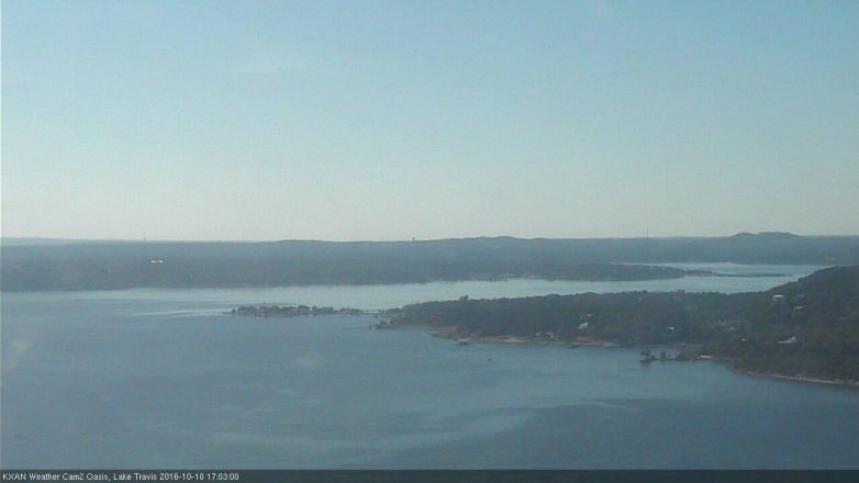 Lake Travis webcam, October 10, 2016 4:15 PM CT